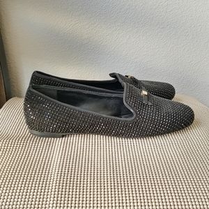 Tory Burch Black Suede Embellished Shoes